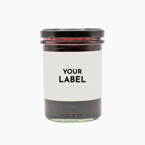 Forest berry jam with own label