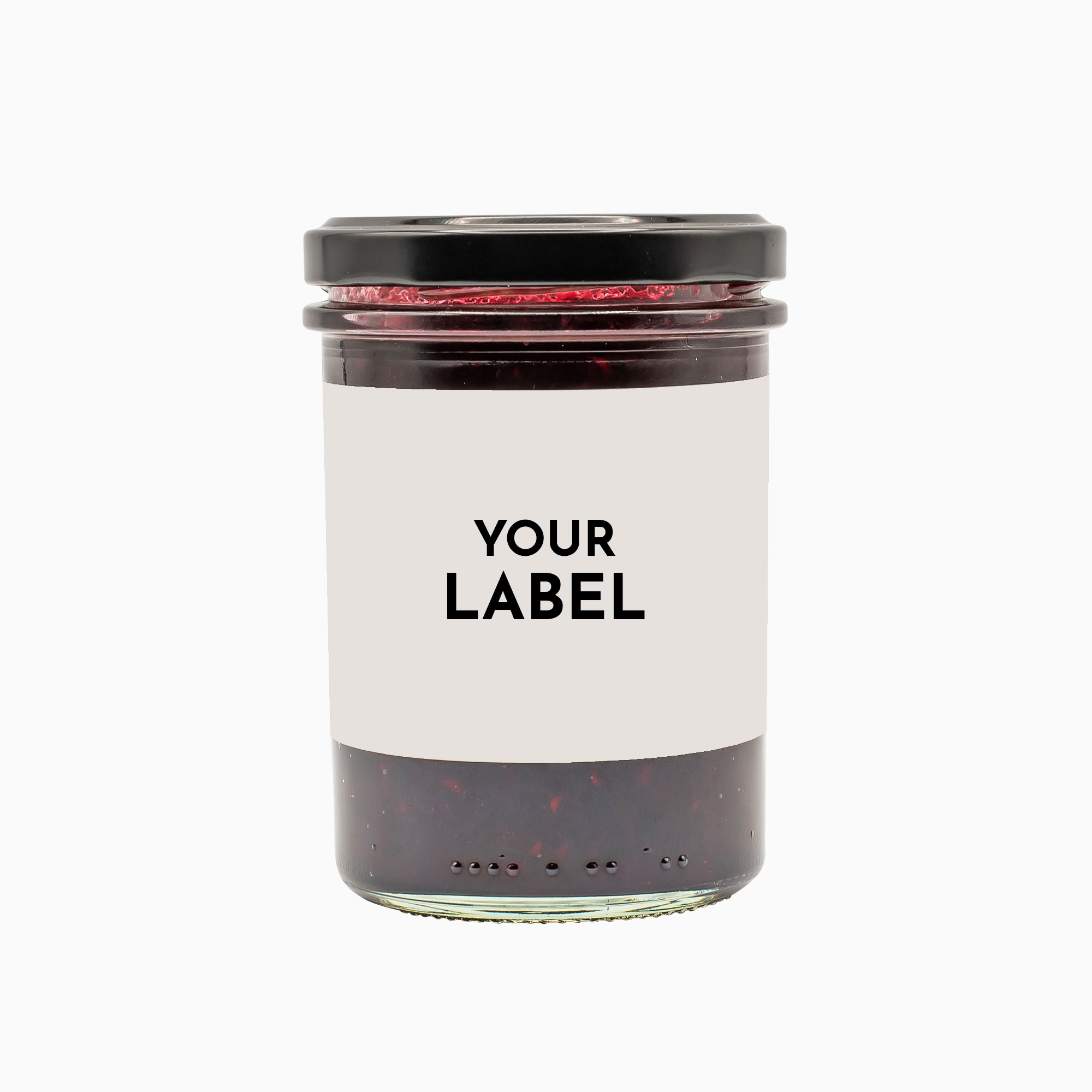 Forest berry jam with own label Forest berry jam with own label