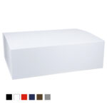 Magnetbox mit durchgefaerbtem kraftpapier weiss