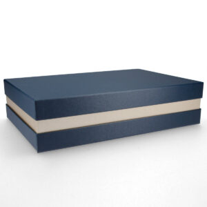 Premium Gift Box Gift Wrapping blue gold