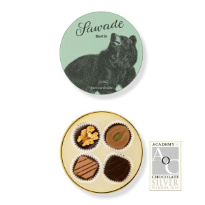 Sawade Kleine runde Pralinenschachtel Berliner Bär Alkoholfrei
