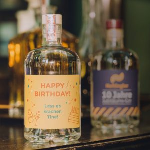 Gin personalisiert mit eigenem Etikett